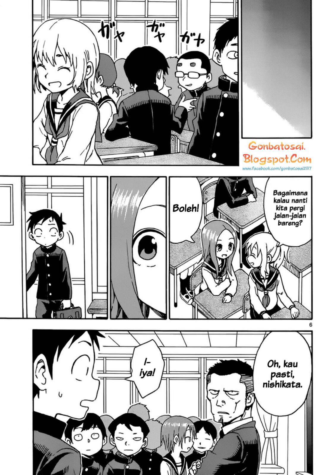 Karakai Jouzu no Takagi-san Chapter 48 Gambar 8
