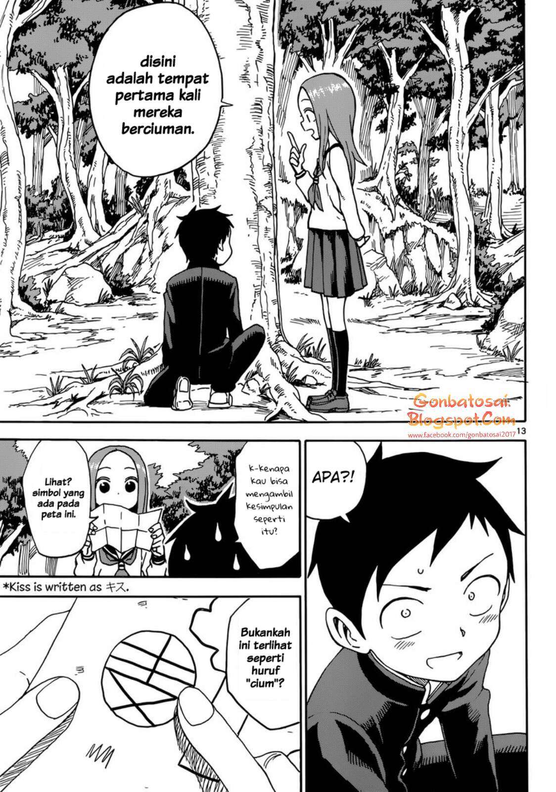 Karakai Jouzu no Takagi-san Chapter 40 Gambar 15