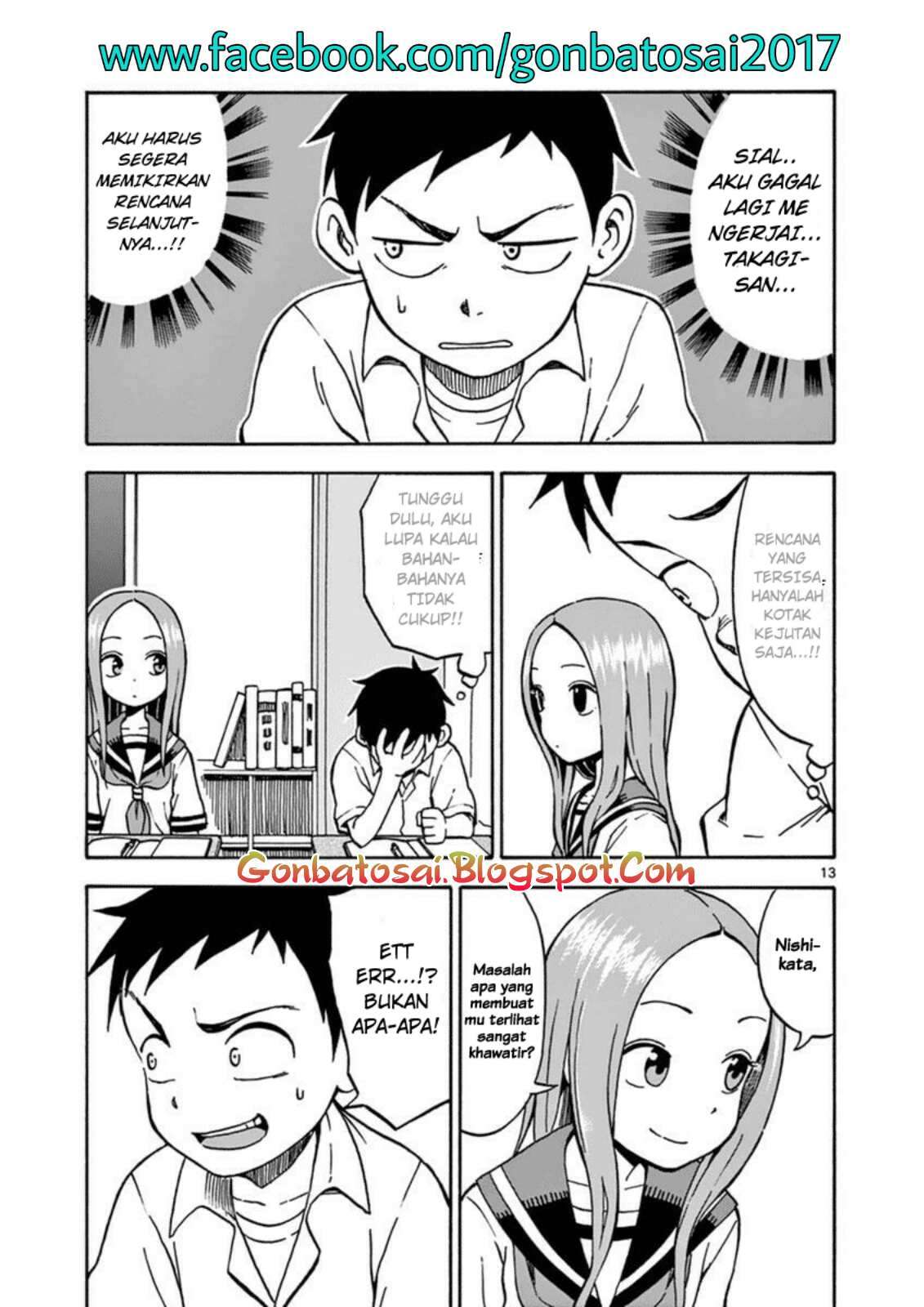 Karakai Jouzu no Takagi-san Chapter 22 Gambar 16