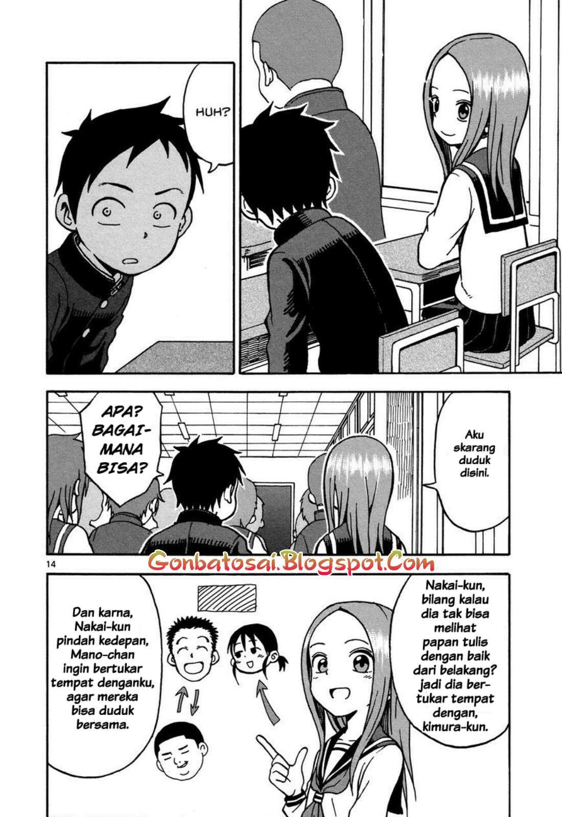 Karakai Jouzu no Takagi-san Chapter 21 Gambar 18