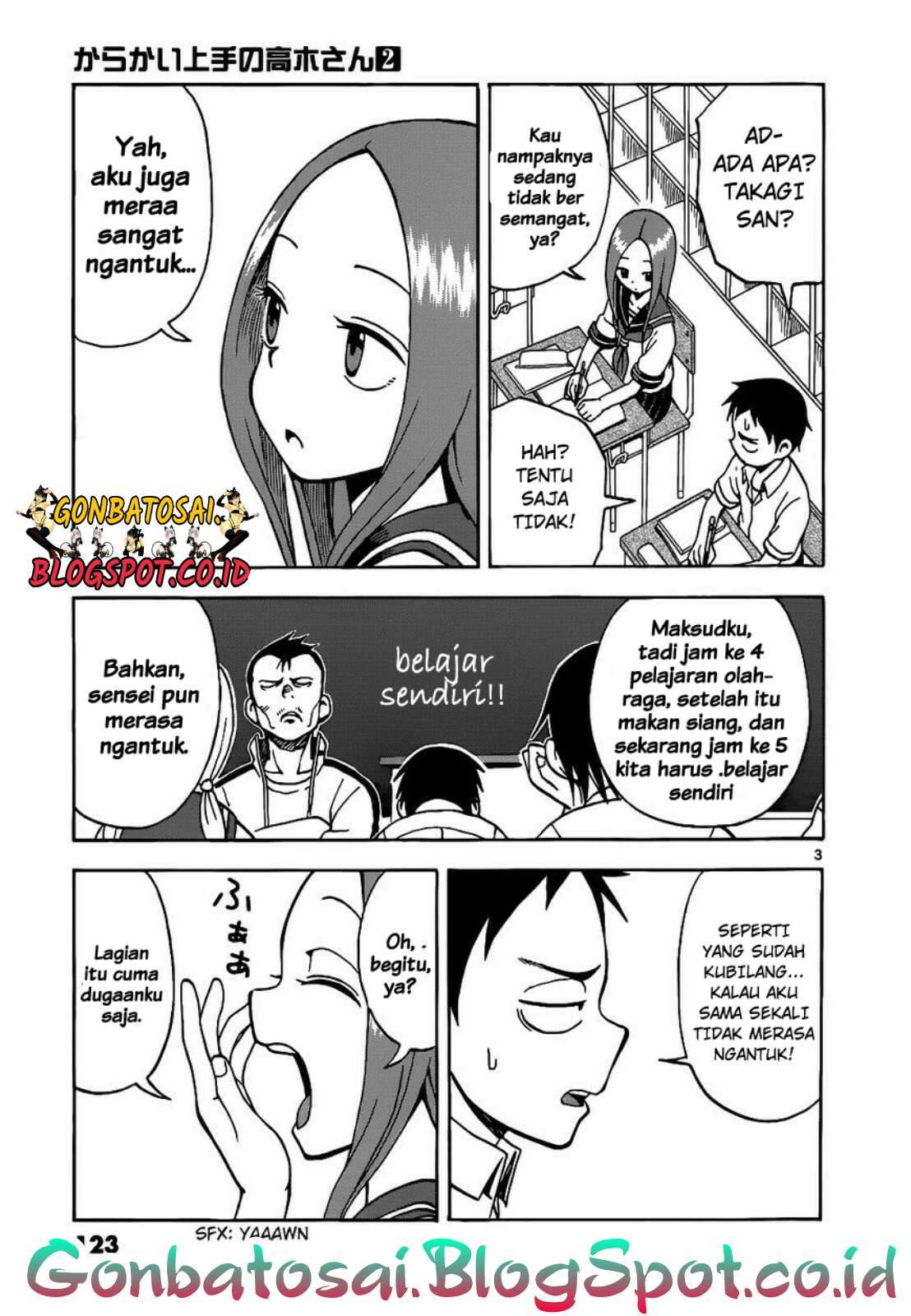 Karakai Jouzu no Takagi-san Chapter 17 Gambar 4