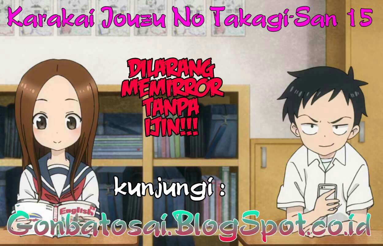 Baca Komik Karakai Jouzu no Takagi-san Chapter 15 Gambar 1