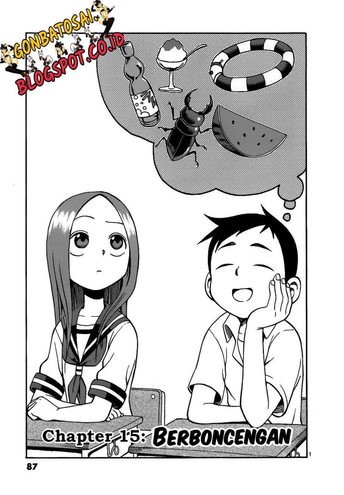 Baca  Karakai Jouzu no Takagi-san Chapter 15 Gambar 2