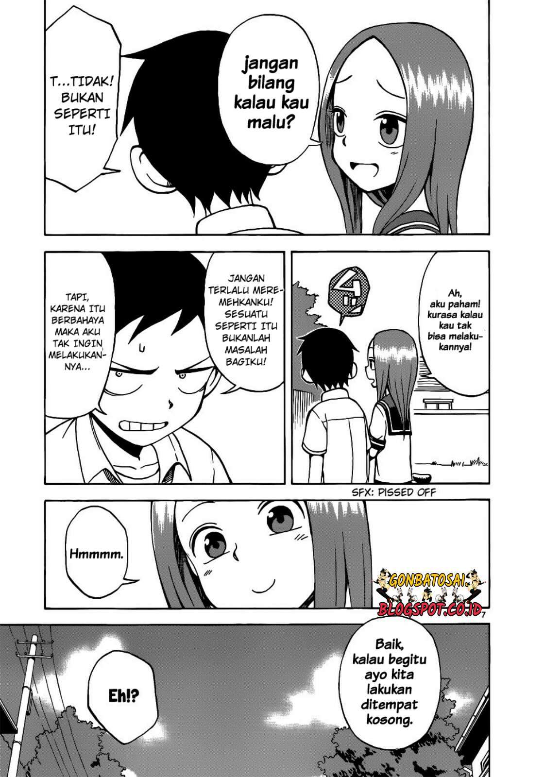 Karakai Jouzu no Takagi-san Chapter 15 Gambar 9
