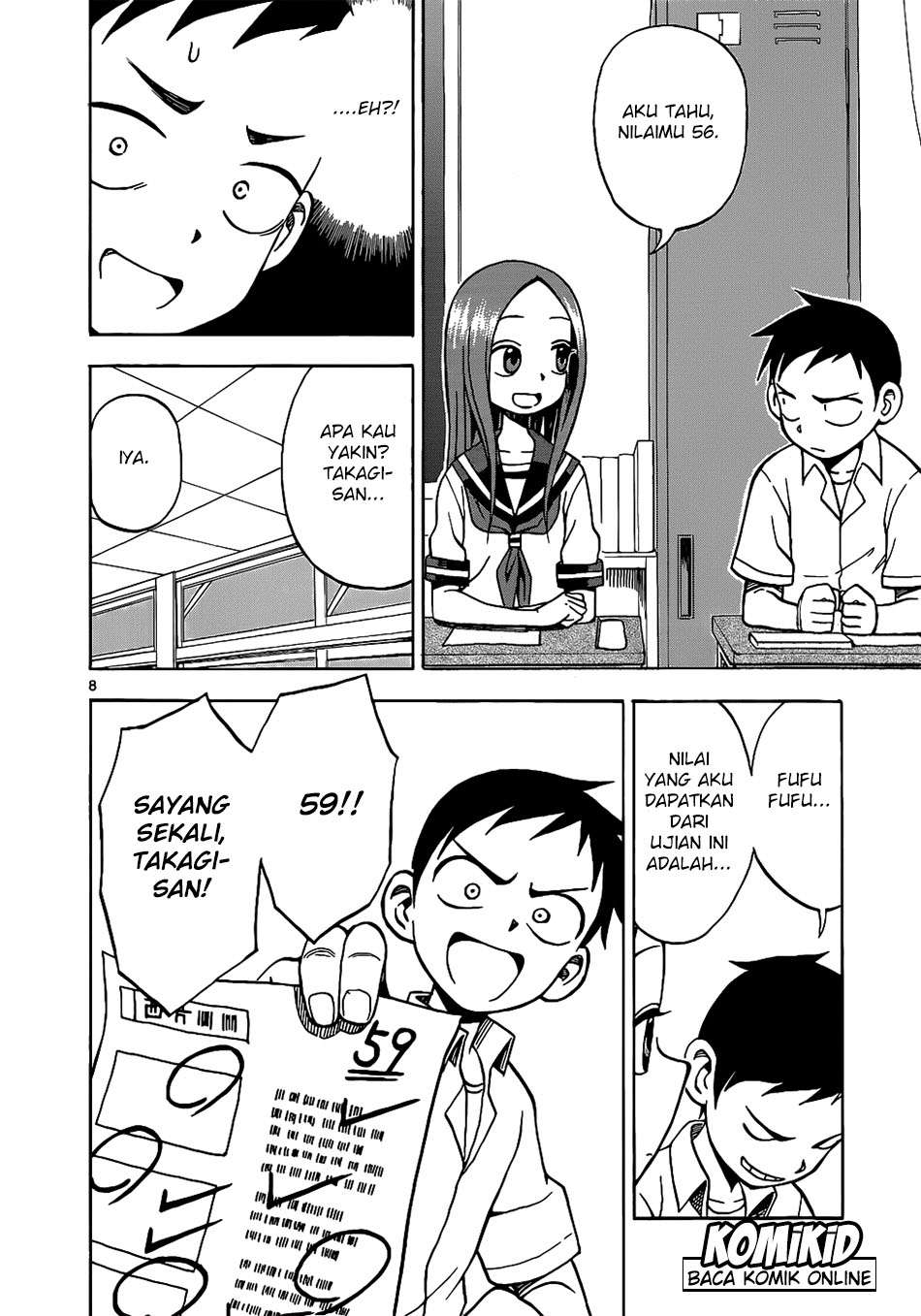 Karakai Jouzu no Takagi-san Chapter 12 Gambar 9