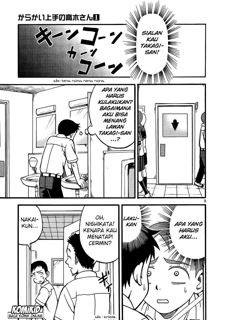 Karakai Jouzu no Takagi-san Chapter 3 Gambar 4