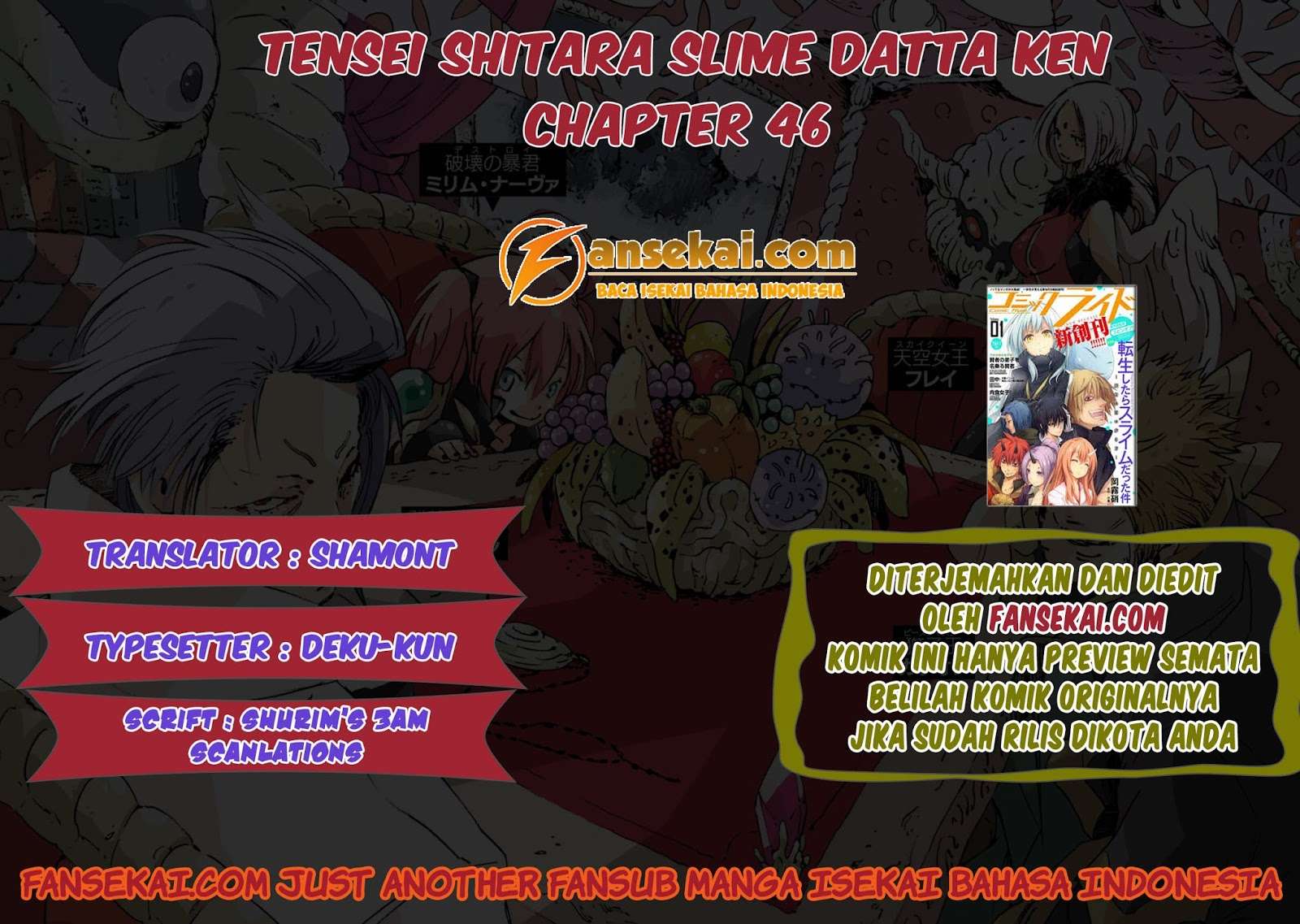 Baca Komik Tensei Shitara Slime Datta Ken Chapter 46 Gambar 1