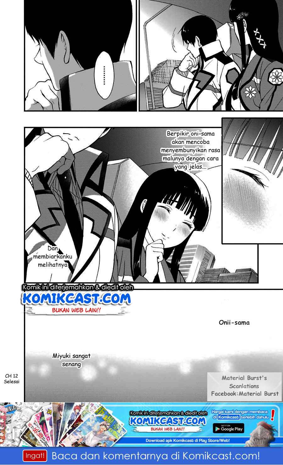 Mahouka Koukou no Rettousei – Raihousha-hen Chapter 12 Gambar 22