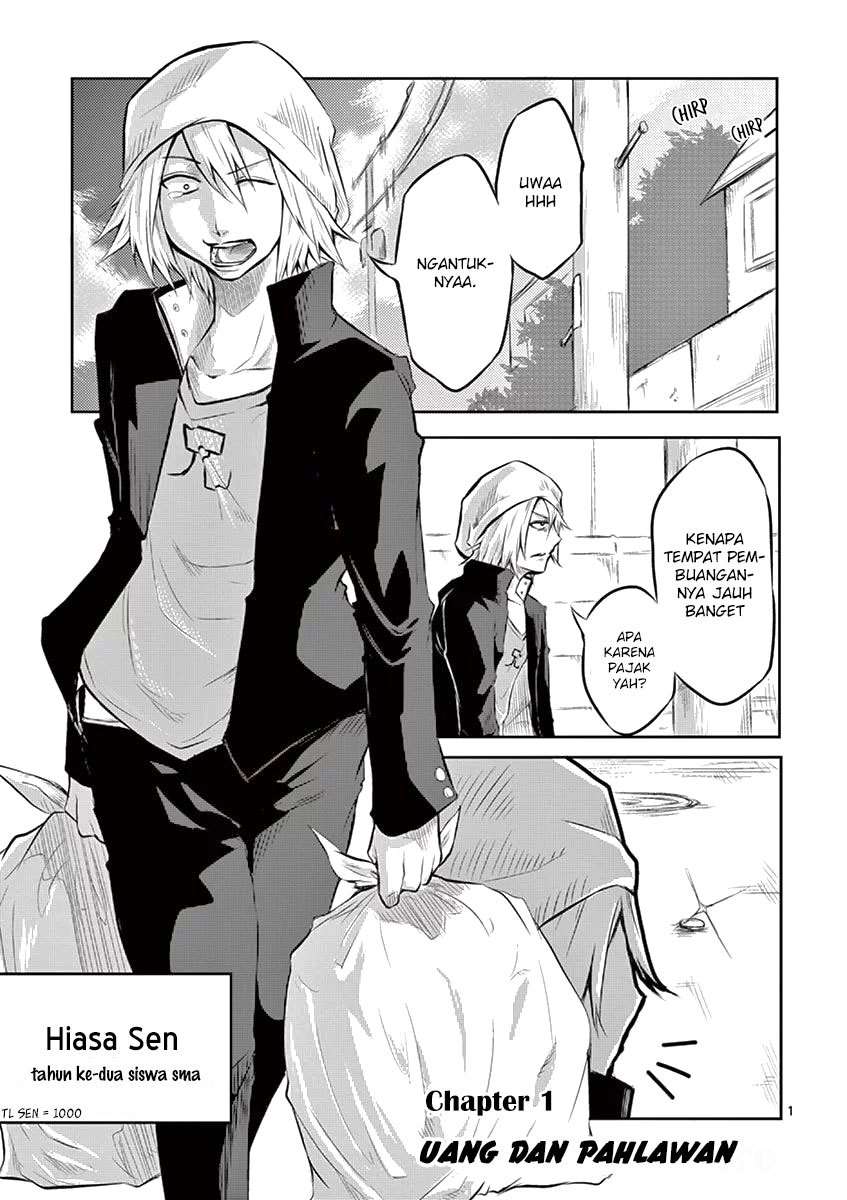 Baca  1000 Yen Hero Chapter 1 Gambar 2