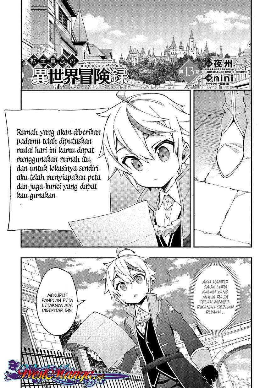 Tensei Kizoku no Isekai Boukenroku ~Jichou wo Shiranai Kamigami no Shit Chapter 13 Gambar 4