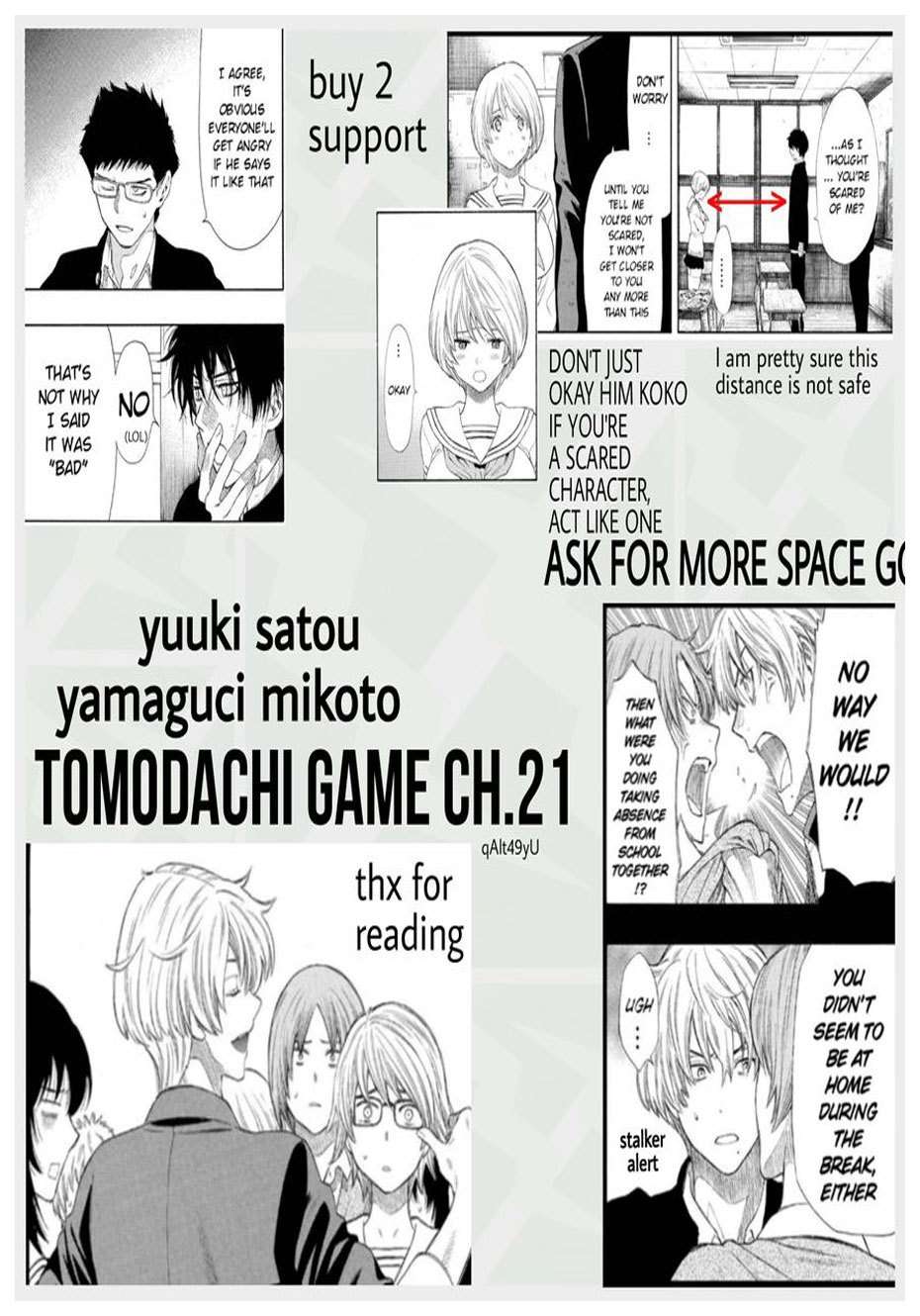 Tomodachi Game Chapter 21 Gambar 37