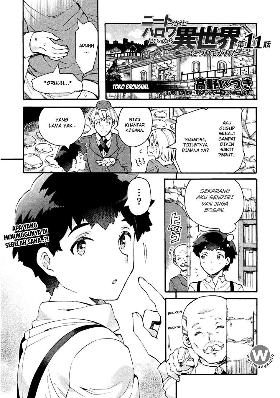 Baca Komik NEET dakedo Hello Work ni Ittara Isekai ni Tsuretekareta Chapter 11 Gambar 1