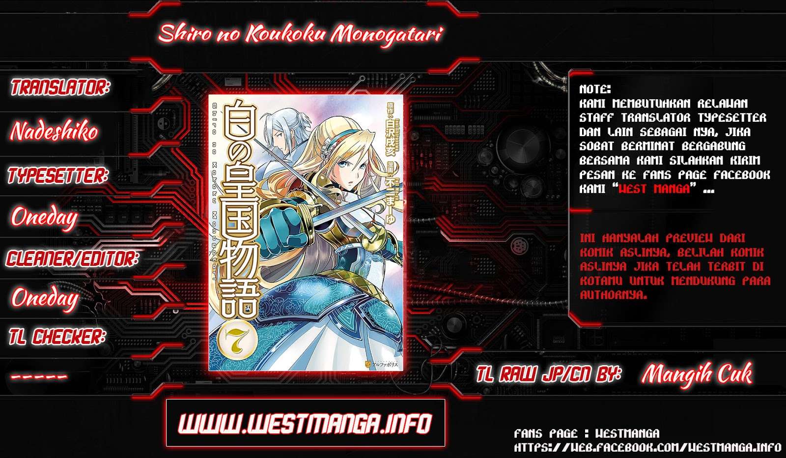 Baca  Shiro no Koukoku Monogatari Chapter 62 Gambar 2