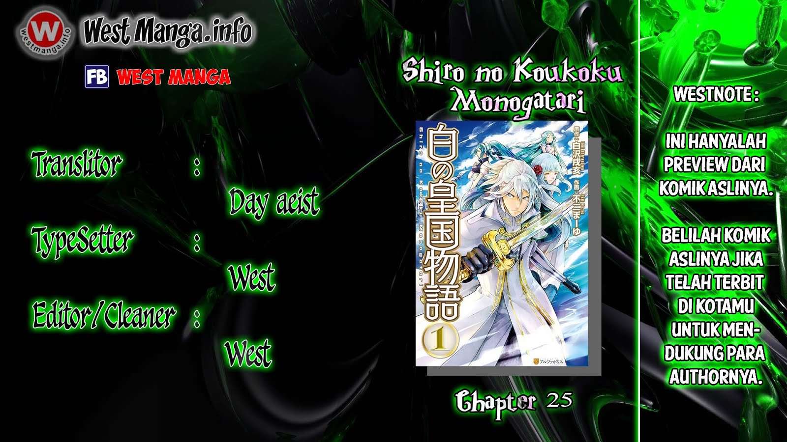 Baca Komik Shiro no Koukoku Monogatari Chapter 25 Gambar 1