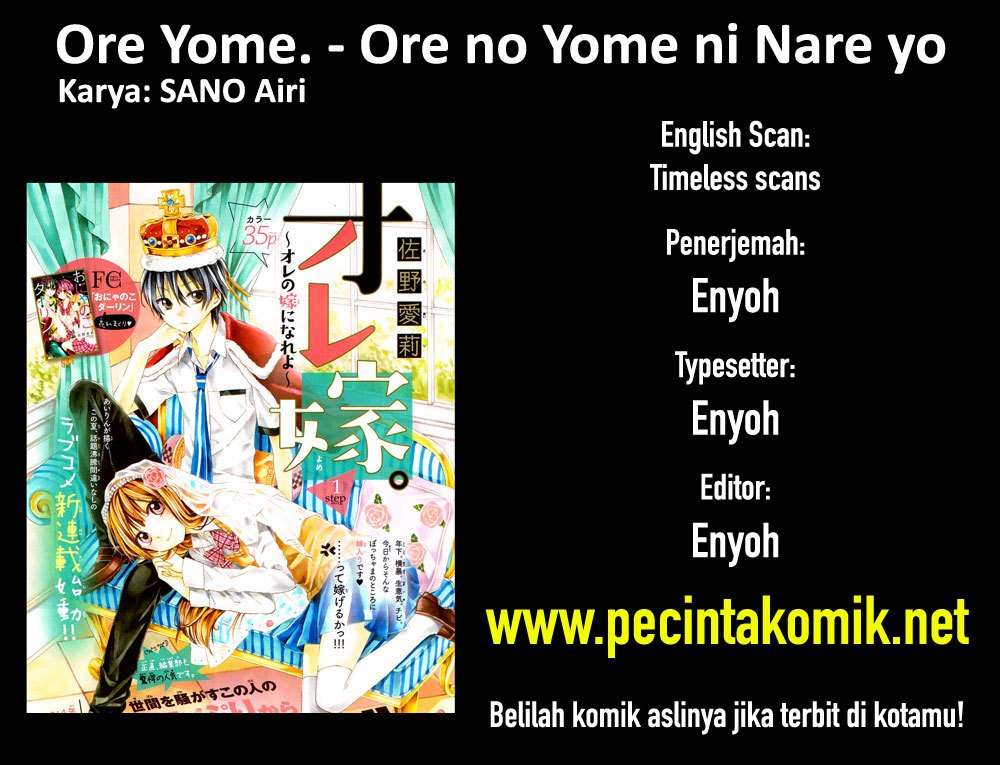 Baca Ore Yome. – Ore no Yome ni Nare yo Chapter 2 Gambar 2