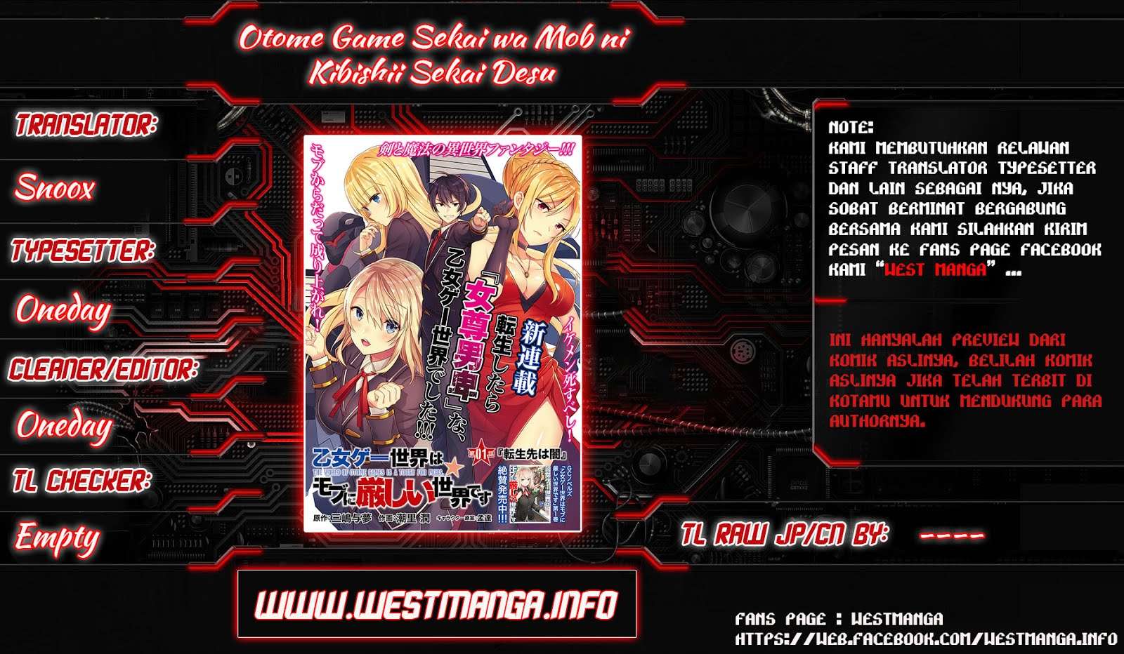 Baca Komik Otome Game Sekai wa Mob ni Kibishii Sekai Desu Chapter 2 Gambar 1