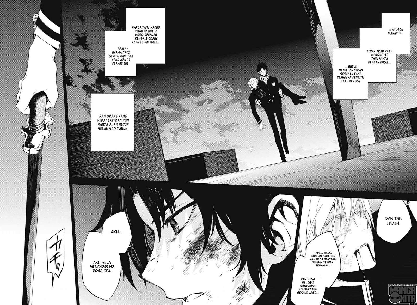 Owari no Seraph Chapter 54 Gambar 26