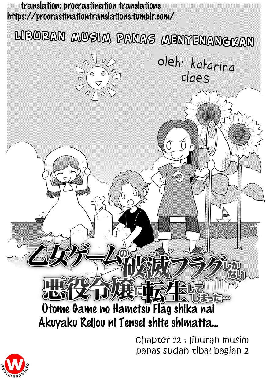 Baca  Otome Game no Hametsu Flag shika nai Akuyaku Reijou ni Tensei shite shimatta Chapter 012 Gambar 2