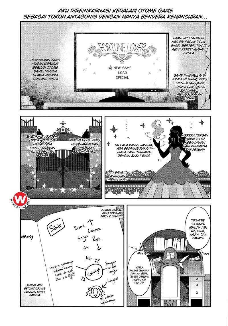 Otome Game no Hametsu Flag shika nai Akuyaku Reijou ni Tensei shite shimatta Chapter 01 Gambar 18