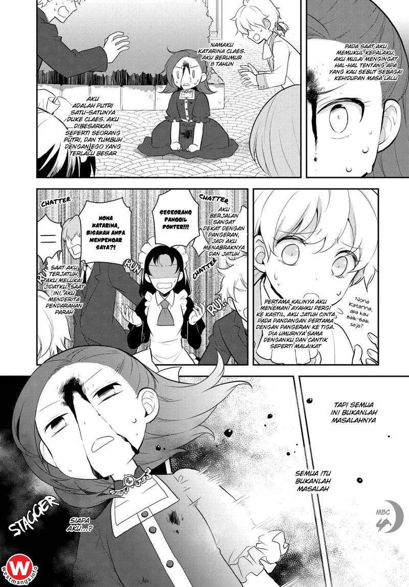 Otome Game no Hametsu Flag shika nai Akuyaku Reijou ni Tensei shite shimatta Chapter 01 Gambar 6