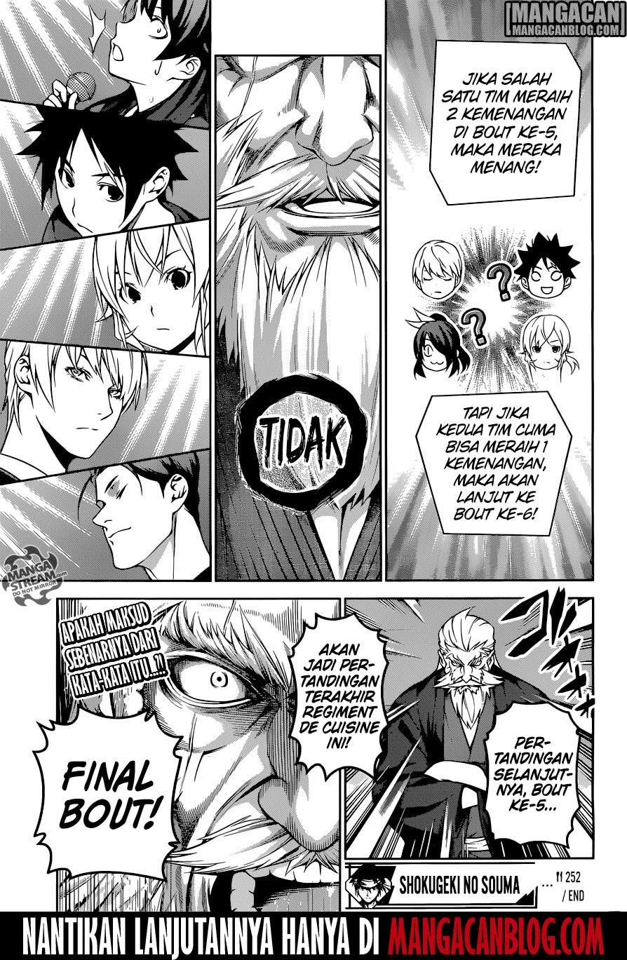 Shokugeki no Souma Chapter 252 Gambar 19