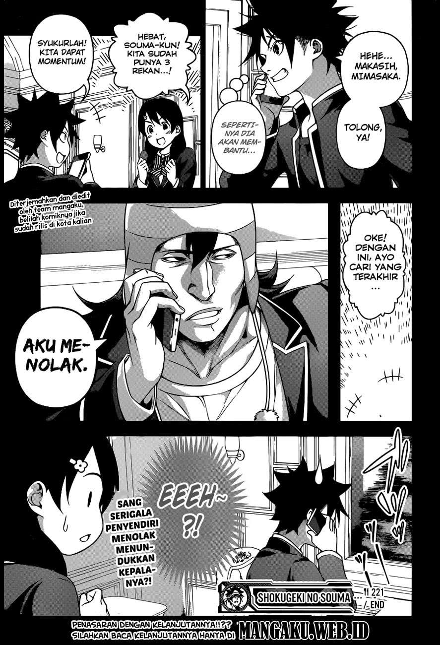 Shokugeki no Souma Chapter 221 Gambar 20