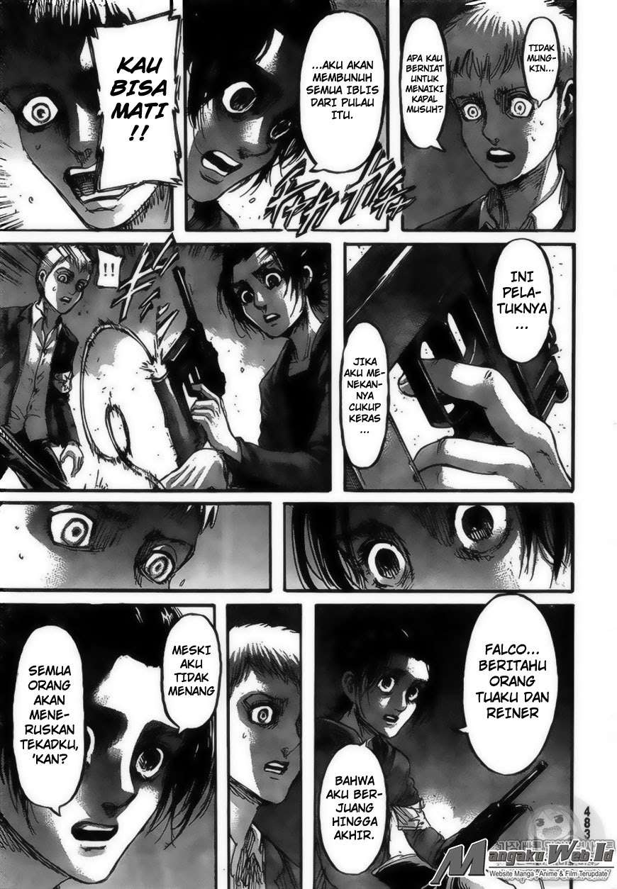 Shingeki no Kyojin Chapter 105 Gambar 20