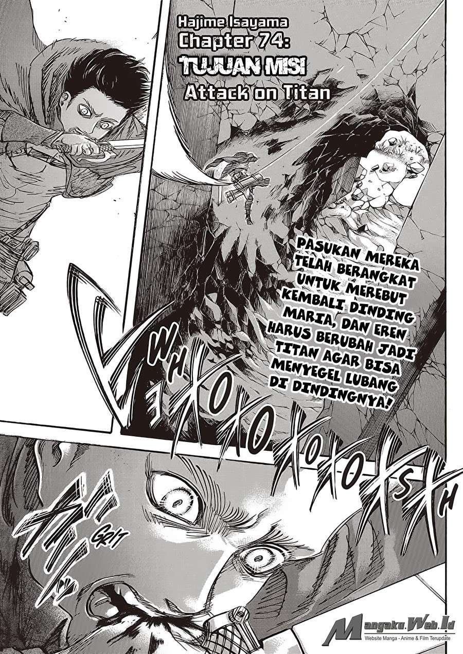 Baca Komik Shingeki no Kyojin Chapter 74 Gambar 1