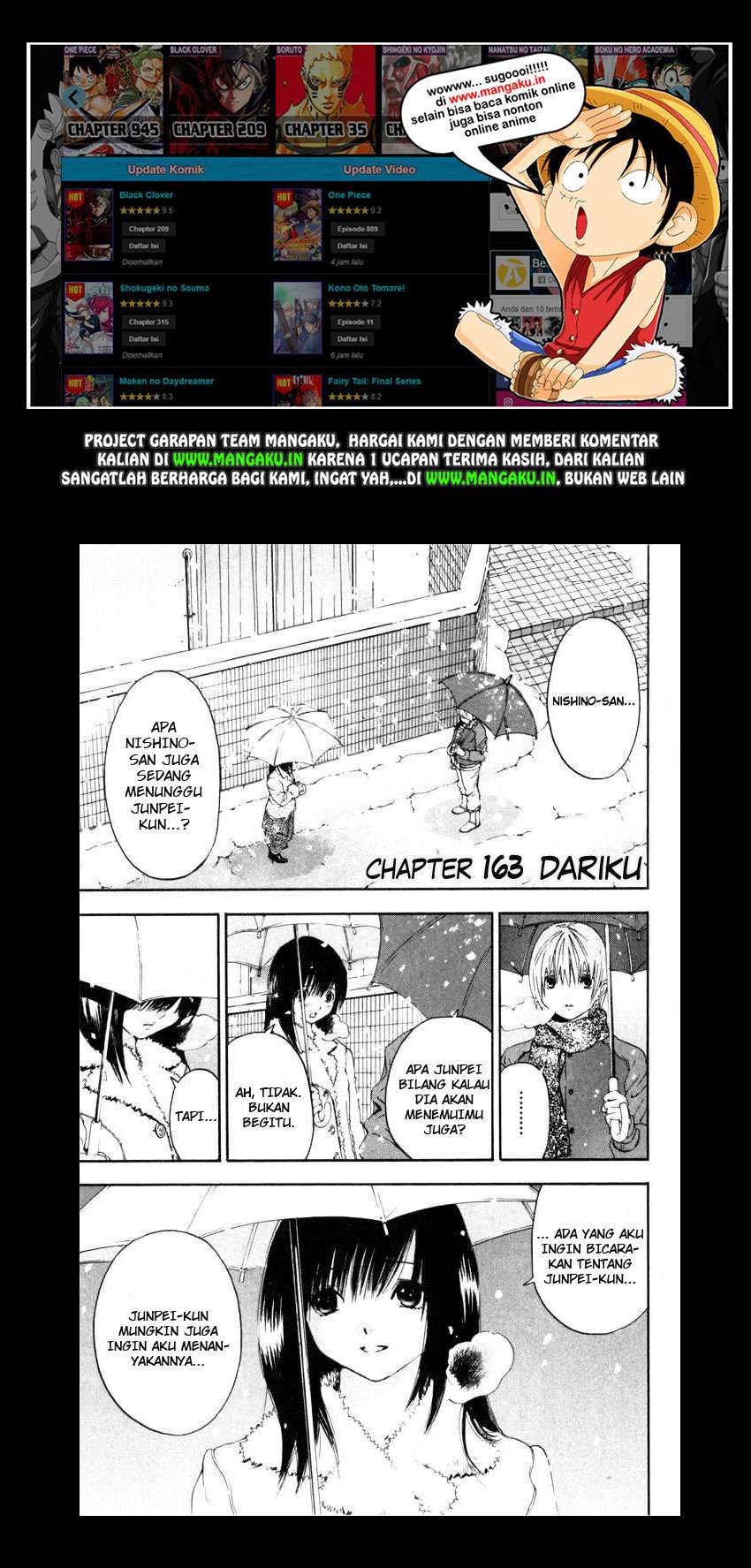 Baca Ichigo 100% Chapter 163 Gambar 2