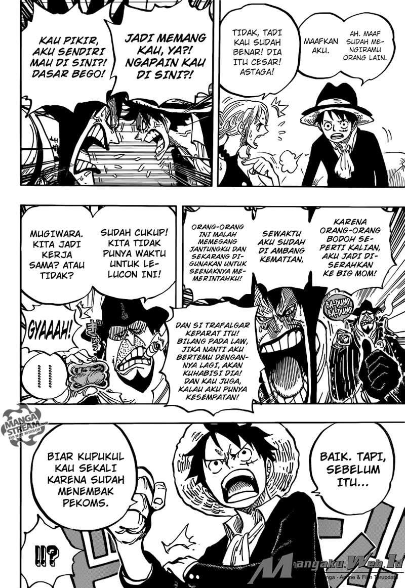 One Piece Chapter 858 Gambar 16