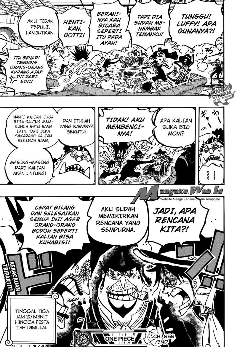 One Piece Chapter 858 Gambar 17