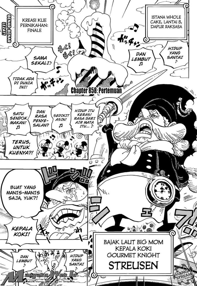 One Piece Chapter 858 Gambar 3