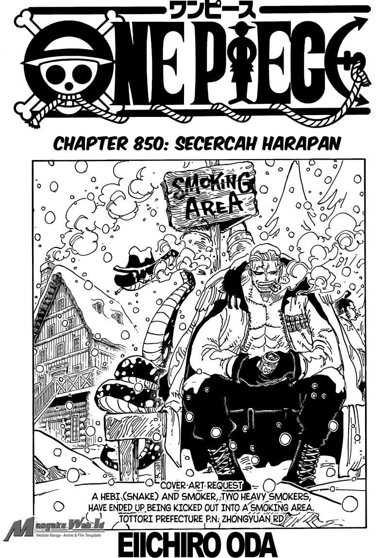 One Piece Chapter 850 Gambar 3