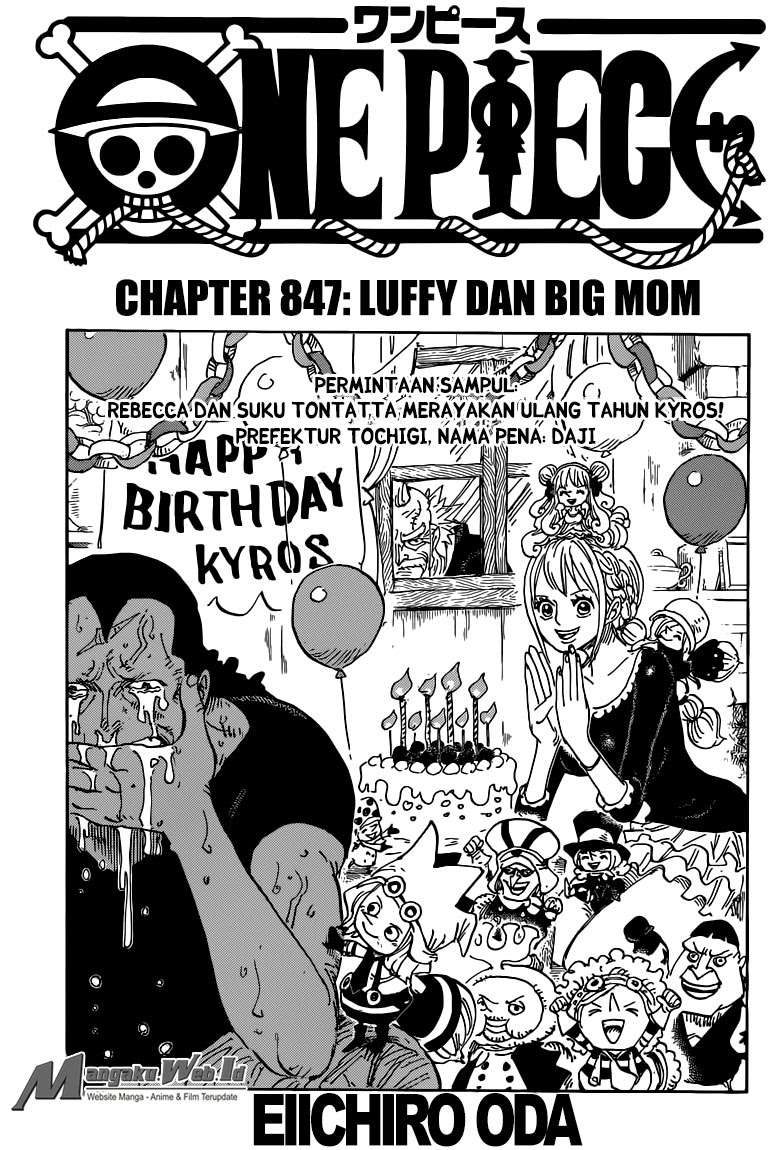 Baca Manga One Piece Chapter 847 Gambar 2