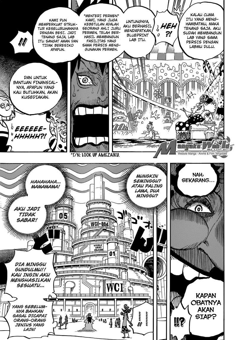 One Piece Chapter 834 Gambar 16