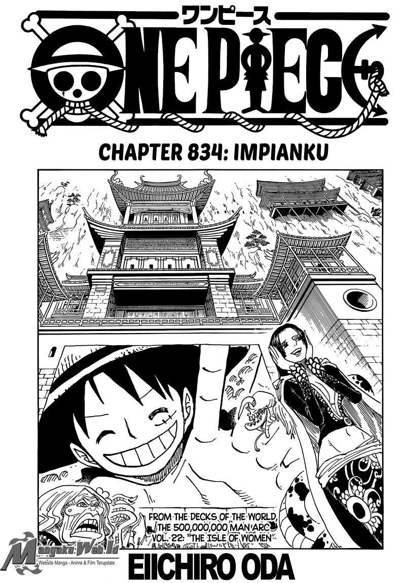 Baca Manga One Piece Chapter 834 Gambar 2