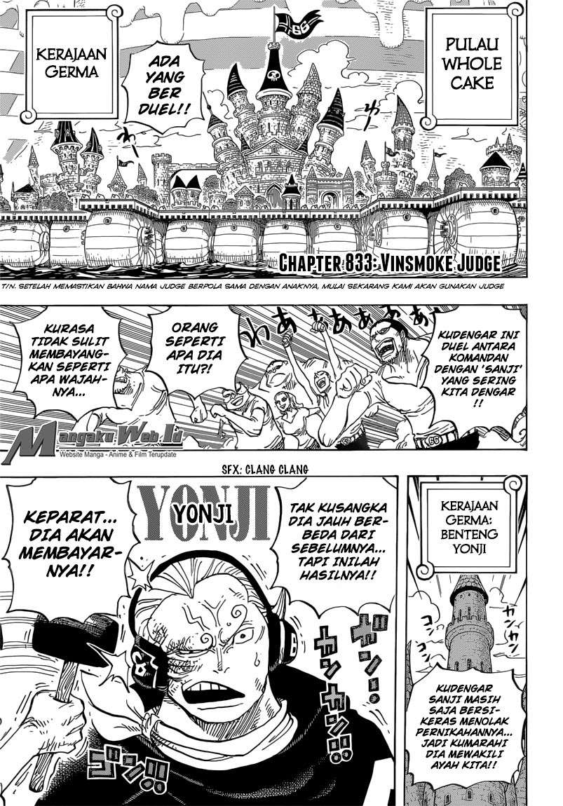 One Piece Chapter 833 Gambar 3