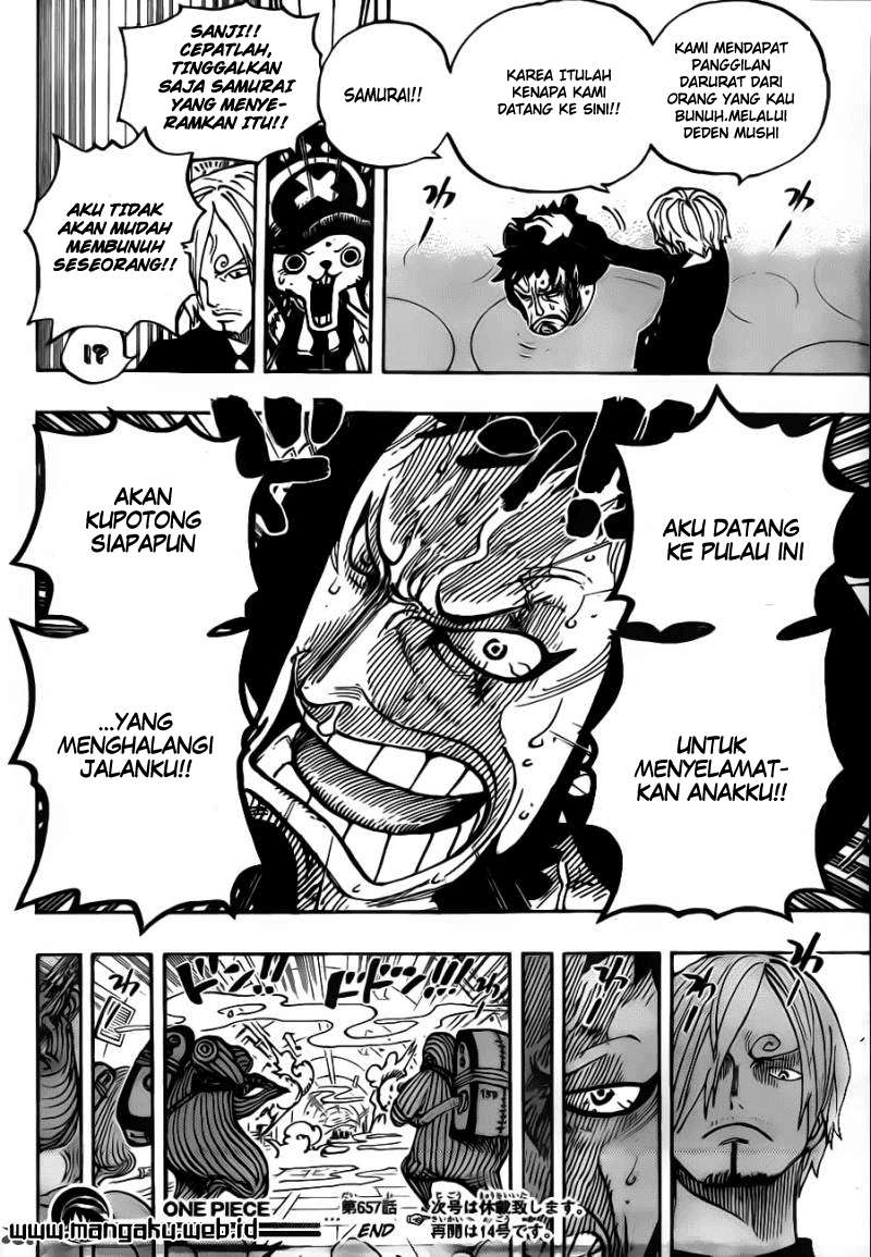 One Piece Chapter 657 Gambar 17
