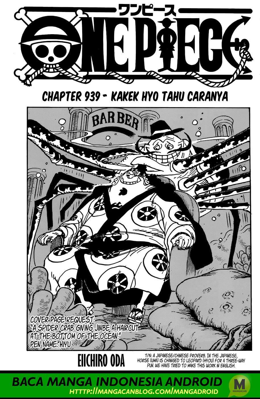 Baca Komik One Piece Chapter 939 Gambar 1
