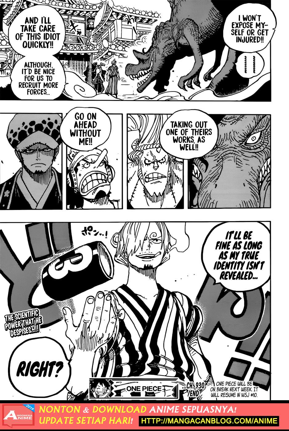 One Piece Chapter 930 Gambar 16