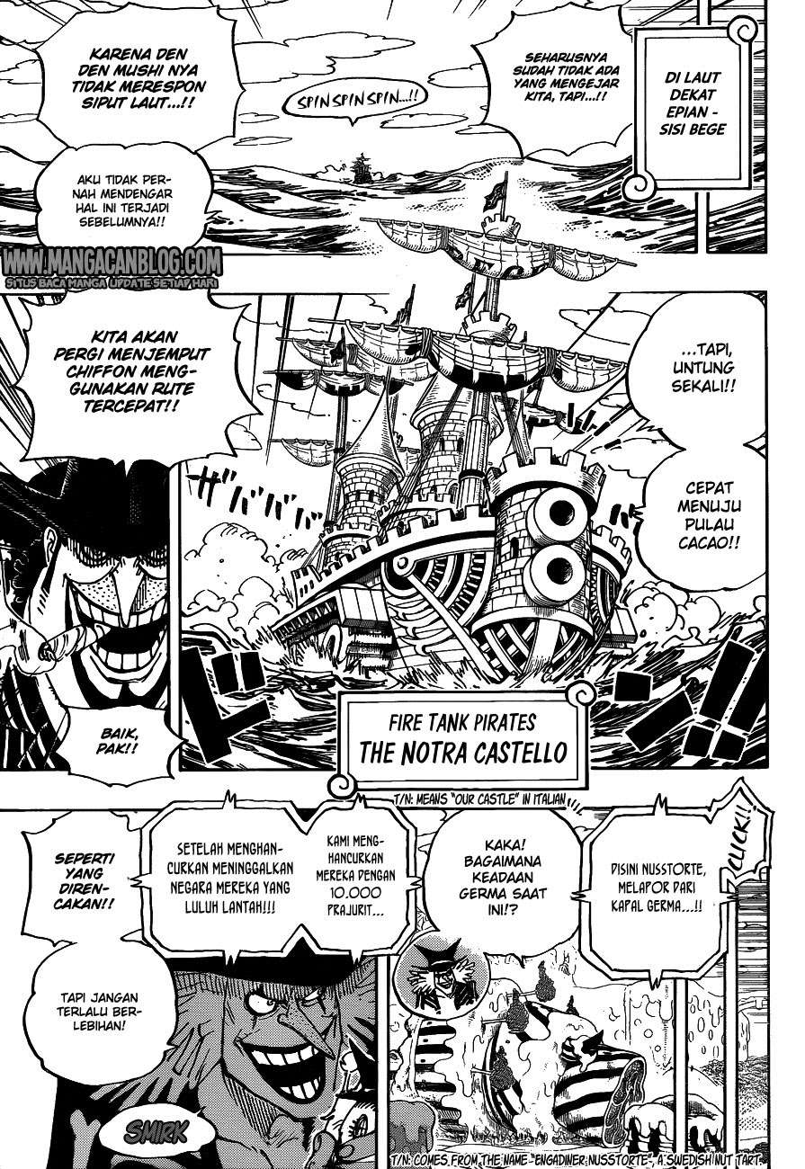 One Piece Chapter 882 Gambar 15