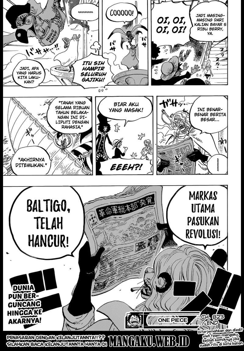 One Piece Chapter 823 Gambar 17