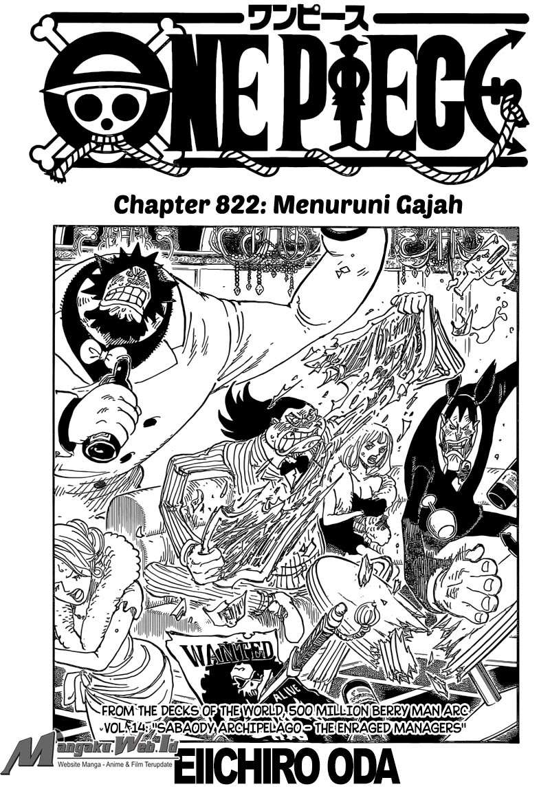 One Piece Chapter 822 2