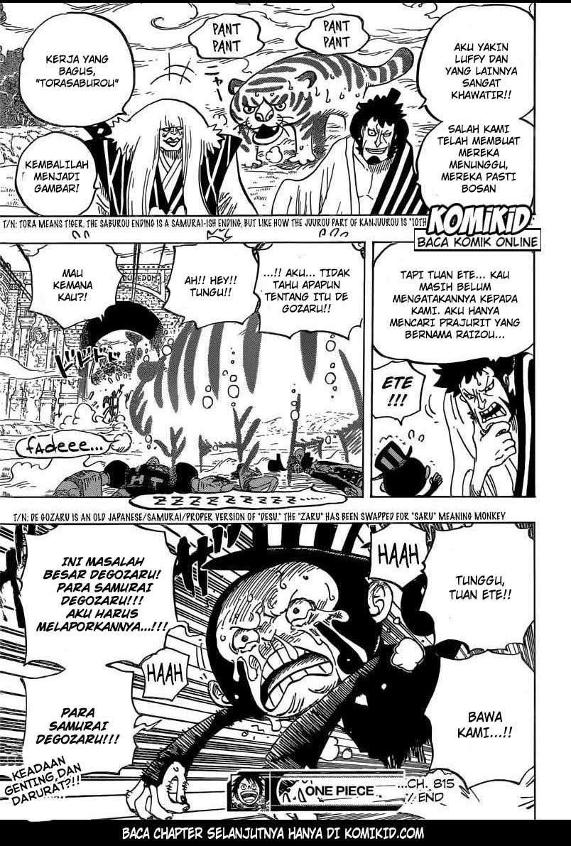 One Piece Chapter 815 Gambar 18