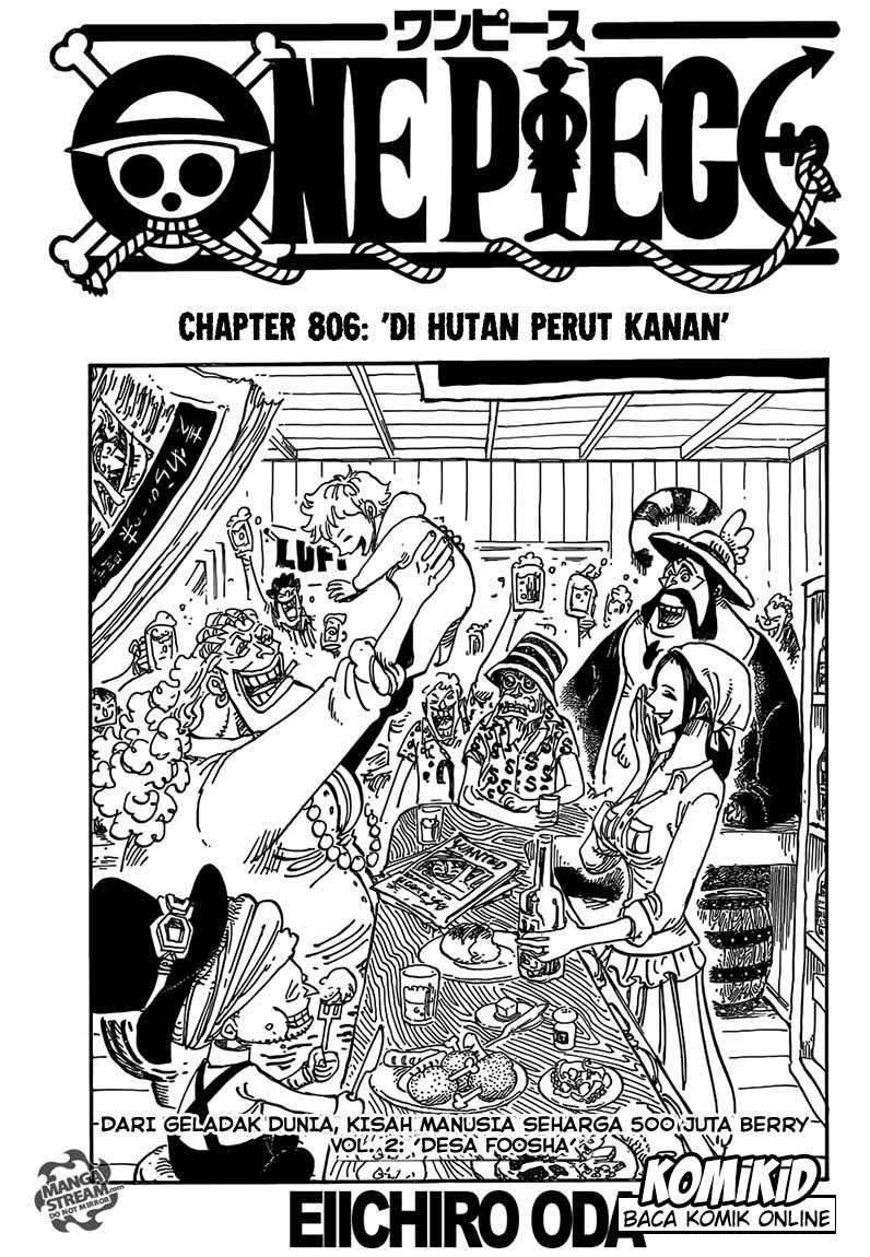 One Piece Chapter 806 Gambar 6