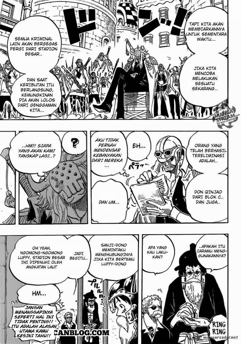 One Piece Chapter 729 Gambar 12