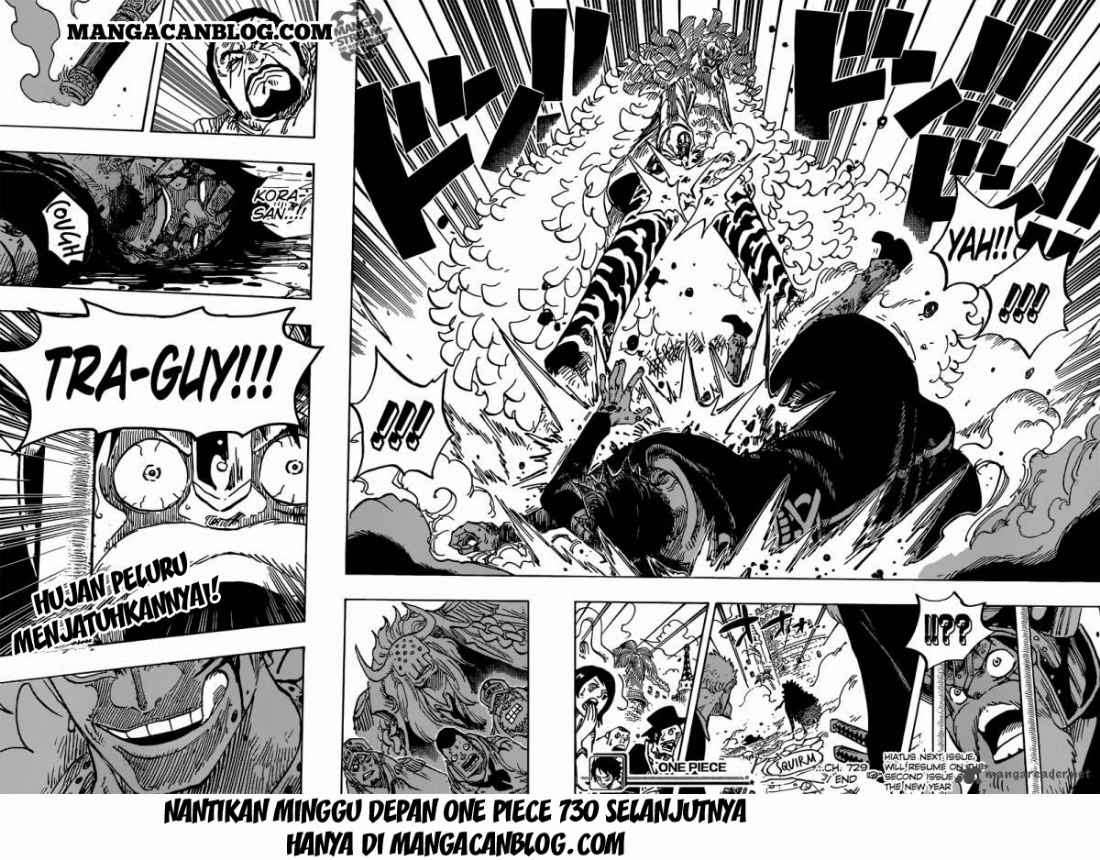 One Piece Chapter 729 Gambar 19
