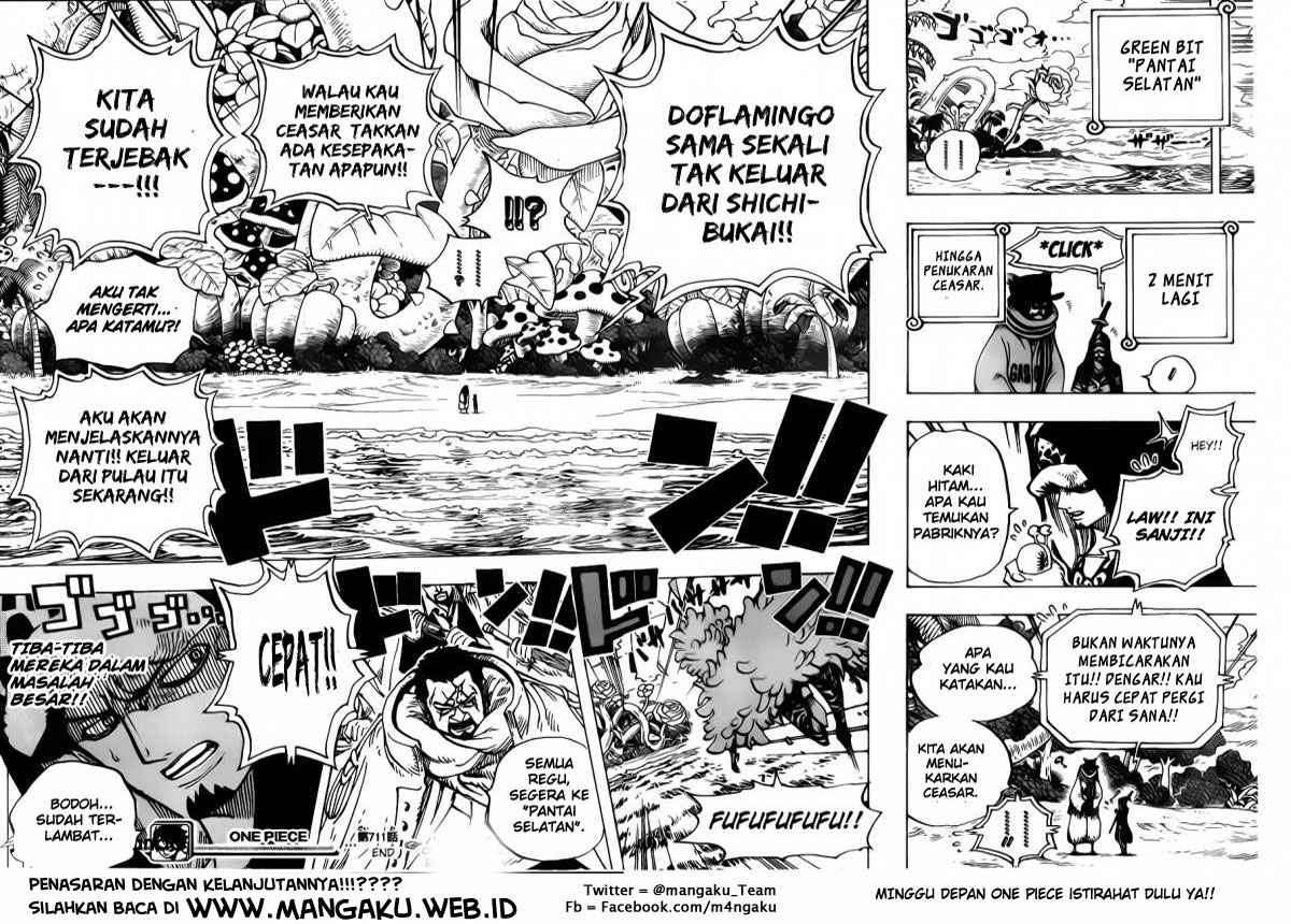 One Piece Chapter 711 Gambar 19