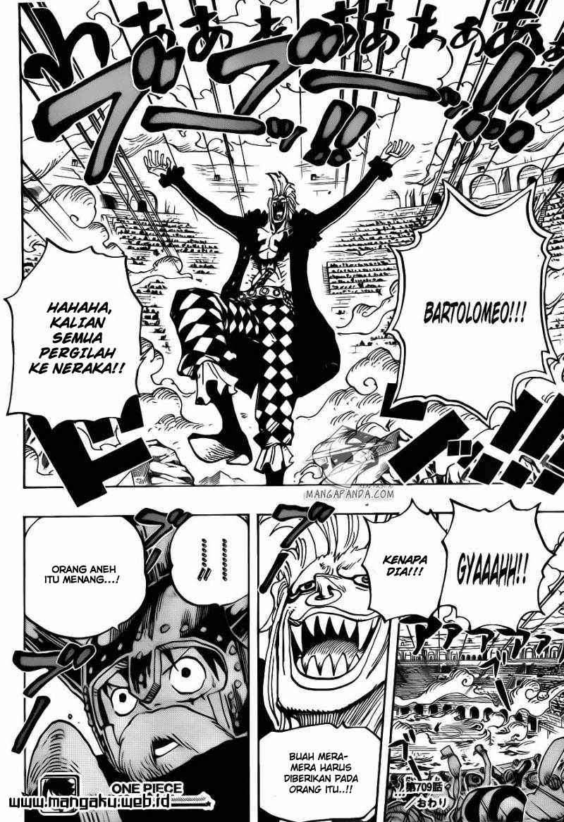 One Piece Chapter 709 Gambar 20