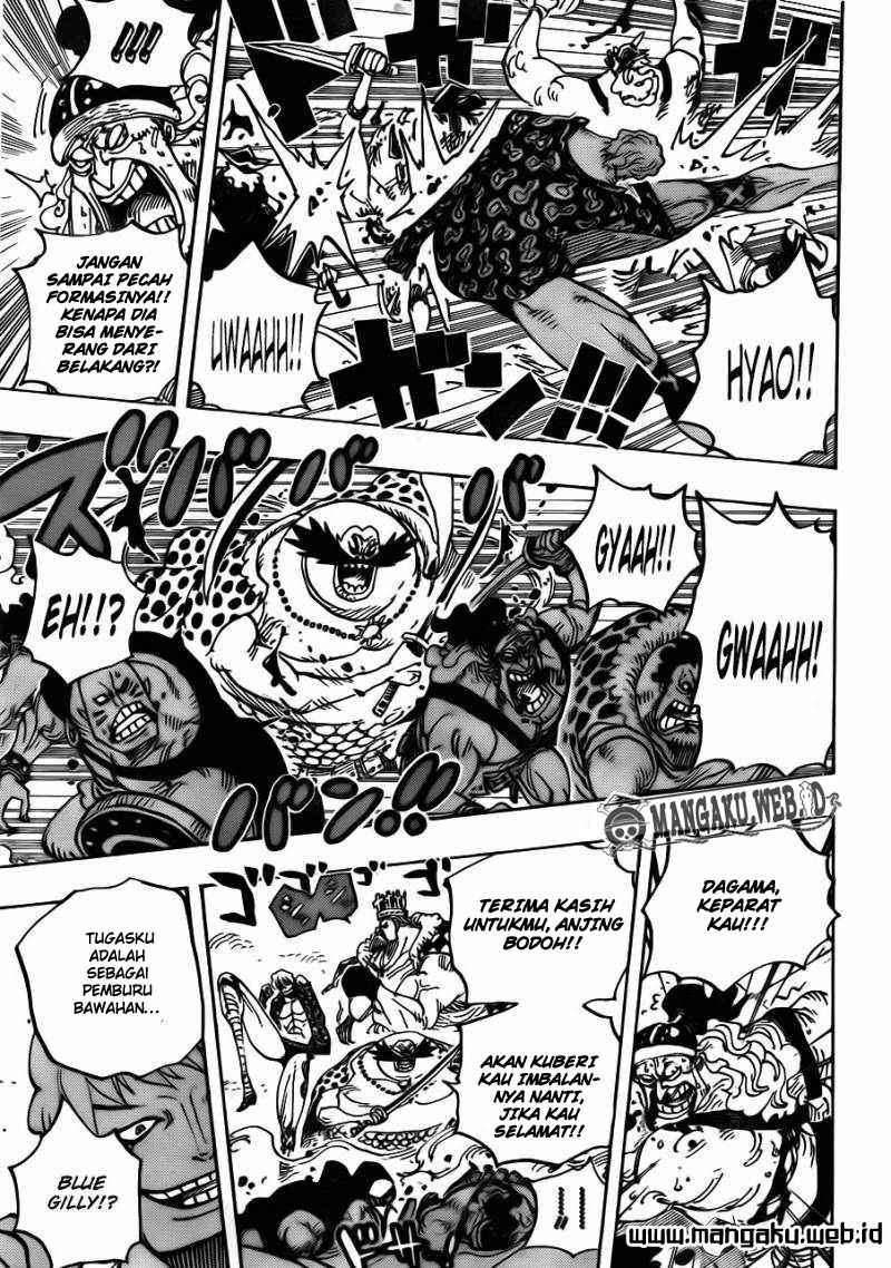 One Piece Chapter 709 Gambar 8